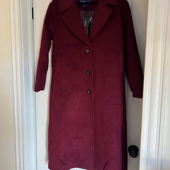 French Connection long wool coat - Picture 3 of 8